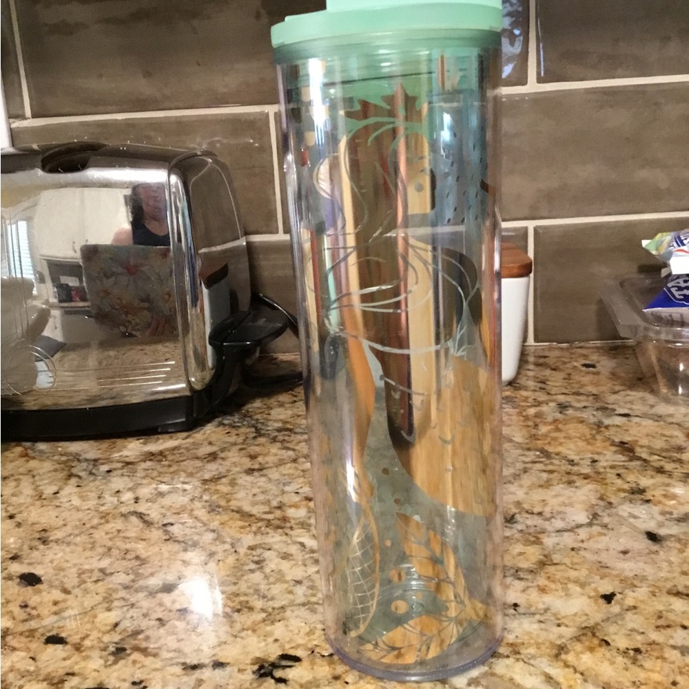 STARBUCKS MINT GREEN MERMAID TUMBLER